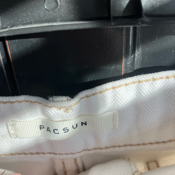 White Pacsun High Rise Straight Jeans - Picture 2 of 4